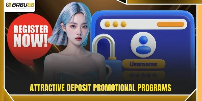 Attractive deposit promotional programs