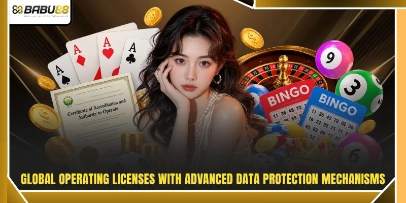 Global operating licenses with advanced data protection mechanisms