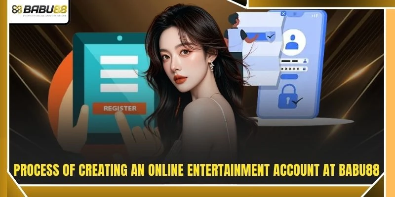 Process of creating an online entertainment account at BABU88