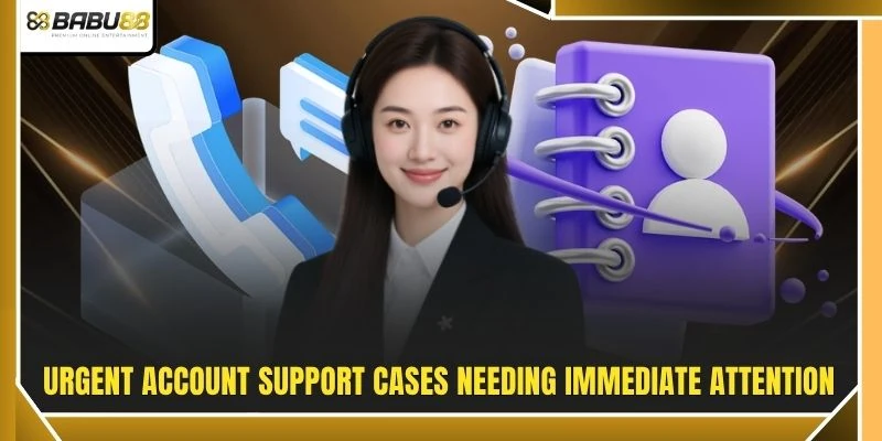 Urgent account support cases needing immediate attention